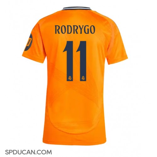 Zenski Nogometni Dres Real Madrid Rodrygo Goes #11 Gostujuci 2024-25 Kratak Rukav